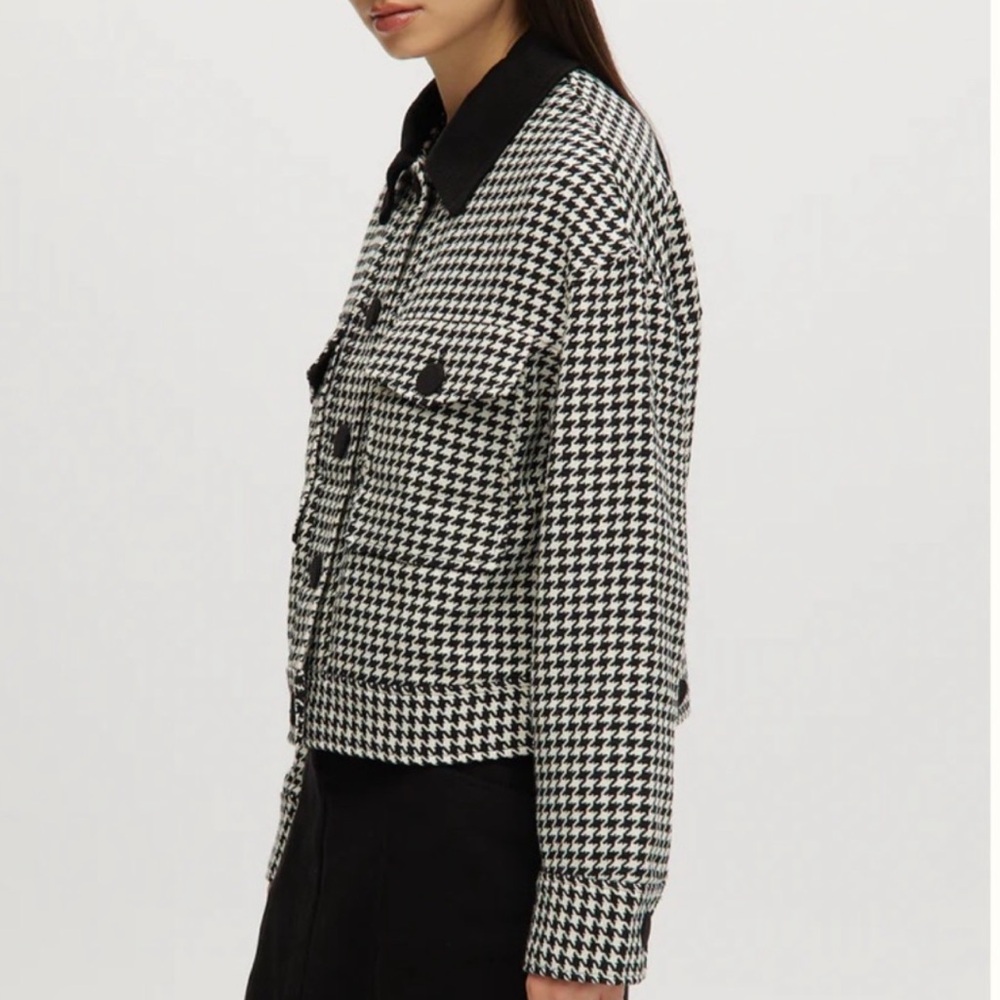 House Of Harlow 1960 Houndstooth Jacket